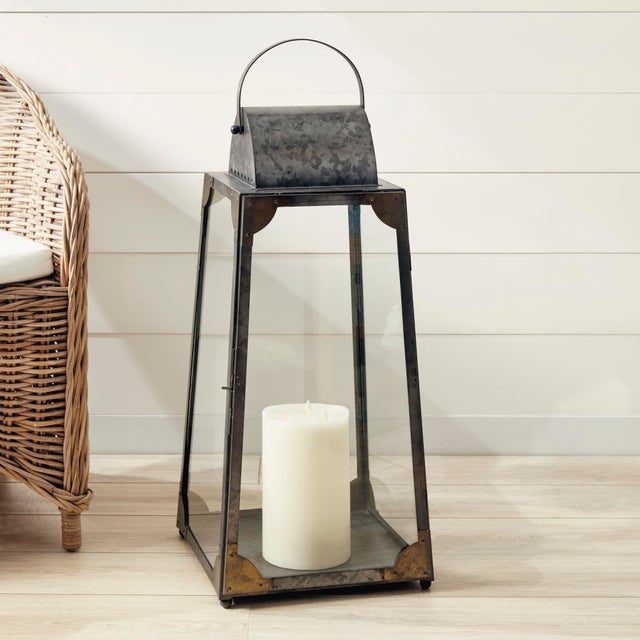 Modern Madera Outdoor Lantern Large For Sale - Image 3 of 8