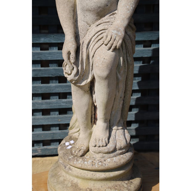 Stone Garden Statue, 1900s For Sale - Image 4 of 7