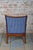 Blue Art Deco Armchairs in Walnut, Czech, 1920s, Set of 3 For Sale - Image 8 of 14