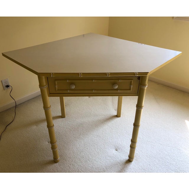 Thomasville Allegro Collection Faux Bamboo Hollywood Regency Corner