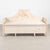 19th Century Swedish Antique White Painted Pine Gustavian Bench With Griffins For Sale - Image 4 of 17