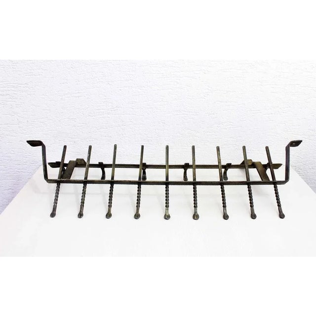 1970s Art Deco Style Metal Coat Rack, 1960s For Sale - Image 5 of 13