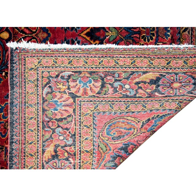 Early 20th Century Persian Lilihan Rug For Sale - Image 11 of 12