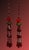 Gorgeous vintage Mughal style Indian tassels - 2 pieces in total. Handmade in India, these tassels have a lot of red glass...