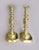 Late 19th Century English Antique King of Diamonds Brass Candlesticks, a Pair For Sale - Image 4 of 8