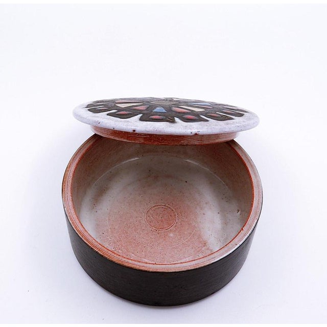 Mid-Century Ceramic Jewelry Box by Perignem, Belgium, 1950s For Sale - Image 4 of 11