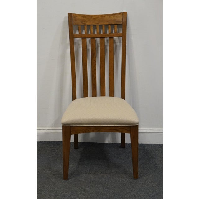 Mission Sumter Cabinet Quarter Sawn Oak Mission Style Arts & Crafts Dining Side Chair For Sale - Image 3 of 12