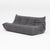 Vintage Ligne Roset Togo 3-Seater in Graphite Mélange Bouclé - Restored European Original For Sale In New York - Image 6 of 17