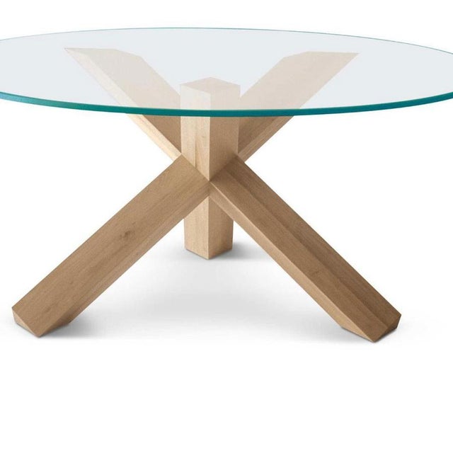 La Rotonda Table in Wood and Glass by Mario Bellini For Sale - Image 6 of 13