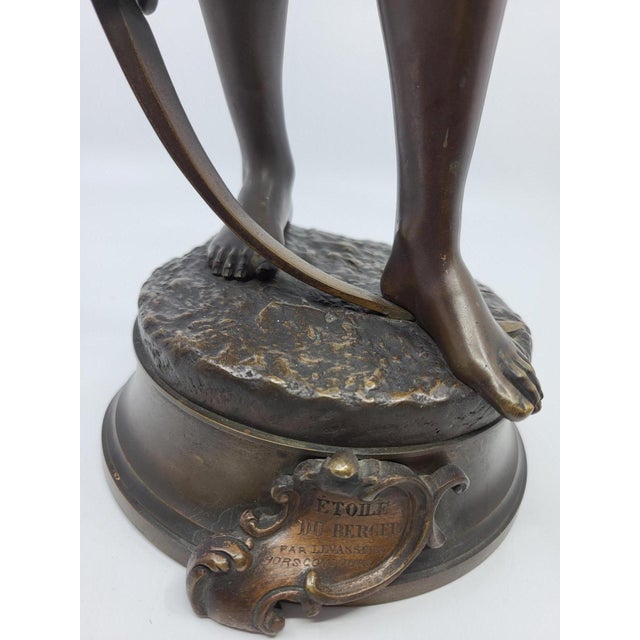 Levasseur Henri Louis, The Shepherd's Star, 1880s, Bronze For Sale - Image 13 of 18