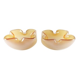 Mid-Century Modern Murano Sommerso Glass Bowls by Archimede Seguso, 1950s, Set of 2 For Sale