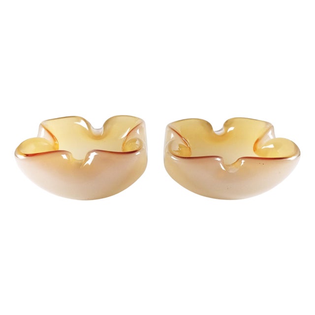 Mid-Century Modern Murano Sommerso Glass Bowls by Archimede Seguso, 1950s, Set of 2 For Sale