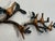 Bring sculptural warmth and organic character to your walls with this vintage cast metal wall sculpture featuring five...