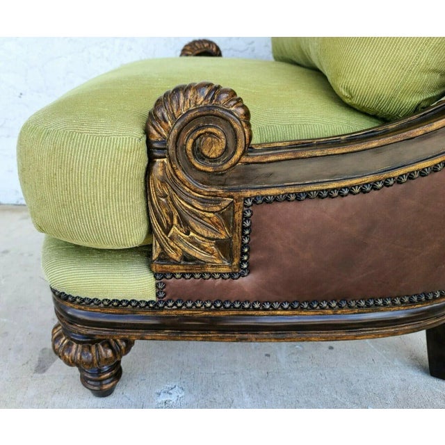 2000 - 2009 Marge Carson Huntington Manor Statement Lounge Chair For Sale - Image 5 of 11