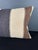 Turkish Hemp Pillow Cushion Natural Beige Black Pillow Cushion Cover 16" x 24" For Sale - Image 4 of 4