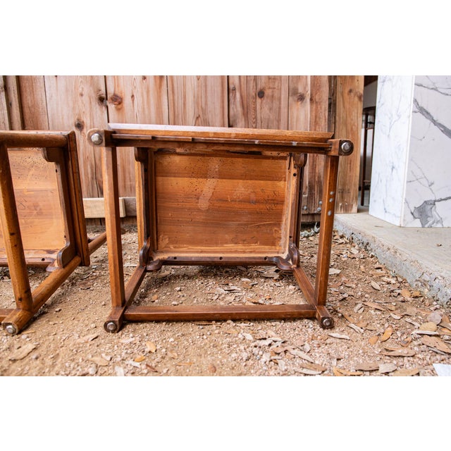 Vintage Asian Side Chairs, a Pair For Sale - Image 14 of 16