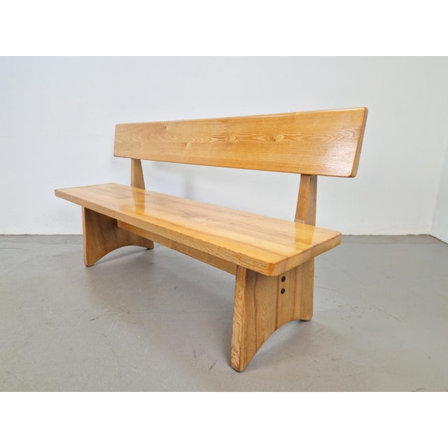 Vintage Ash and Elm Bench, Denmark, 1960s For Sale - Image 11 of 11
