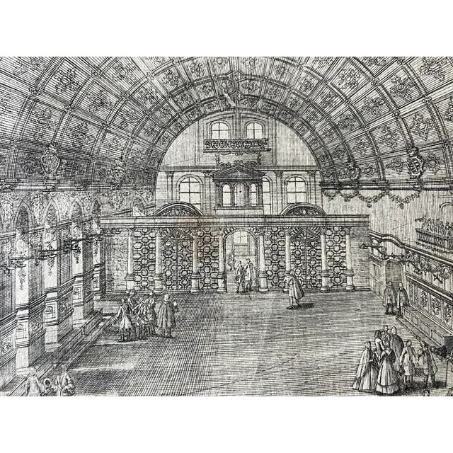 Charcoal John Adams Delsenbach (1687-1765) the Nuremberg Town Hall Engraving c.1720 For Sale - Image 8 of 13
