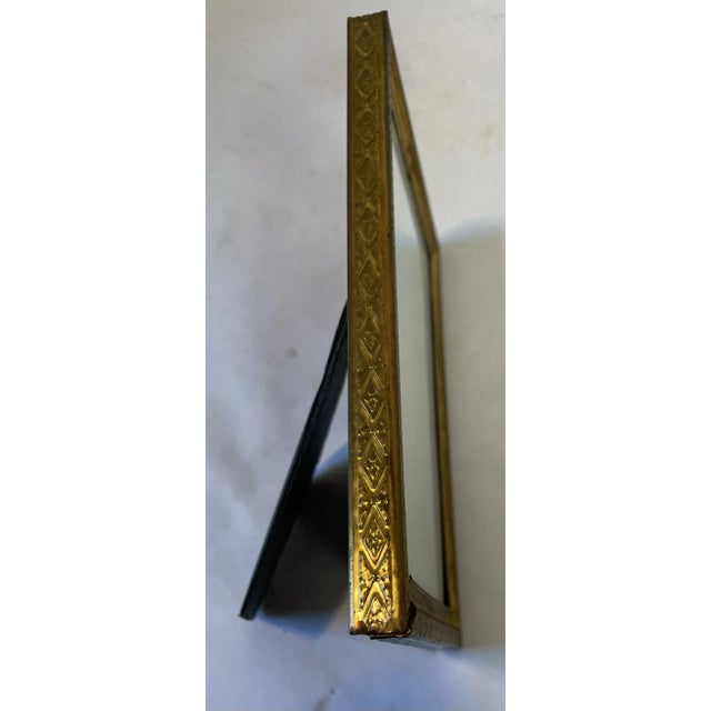 Mid 20th Century Vintage Gold Metal Picture Frame For Sale - Image 5 of 6