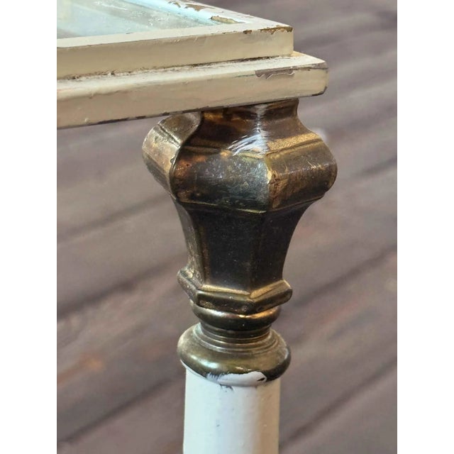 Metal French Maison Coffee Table - Iron With Brass Detail For Sale - Image 7 of 7