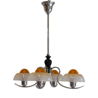 Art Deco Danish Fried Egg Chandelier from Fog & Mørup, 1930s For Sale