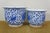 Early 20th Century 2 Chinese Chinoiserie Blue & White Lotus Flower Planters Cachepots Jardinières For Sale - Image 10 of 16