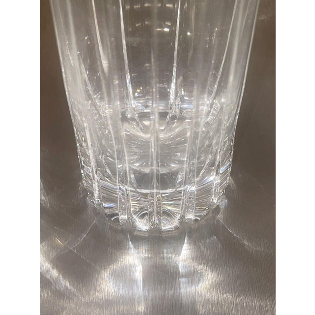 Glass Baccarat Crystal Barware Set With Ice Bucket and Twelve Glasses. 20th Century. For Sale - Image 7 of 10