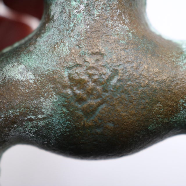 Metal Vintage H.W. Axford Artisan Cast Bronze Bunny Rabbit Spigot - Arrowhead Brass Faucet For Sale - Image 7 of 8