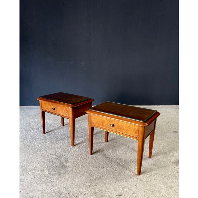 Mid-Century Bedside Cabinets, Italy, 1950s, Set of 2 For Sale - Image 6 of 18