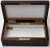 A&F wood (milk glass-lined) humidor box with key & ivory plaque 53-57 West 36th St New York A&F's address (1913-1917) Sz:...