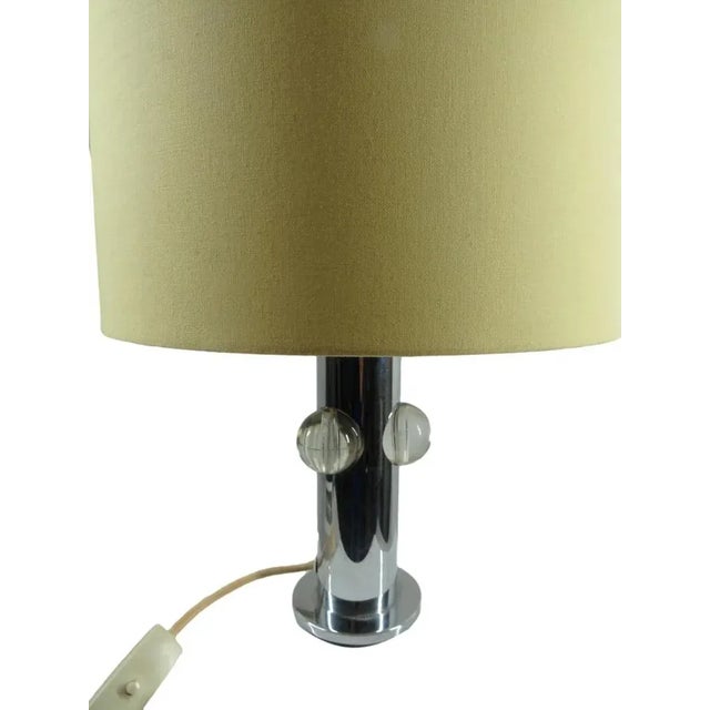 Table Lamp in Chrom Glass from Kaiser, 1960 For Sale - Image 4 of 7