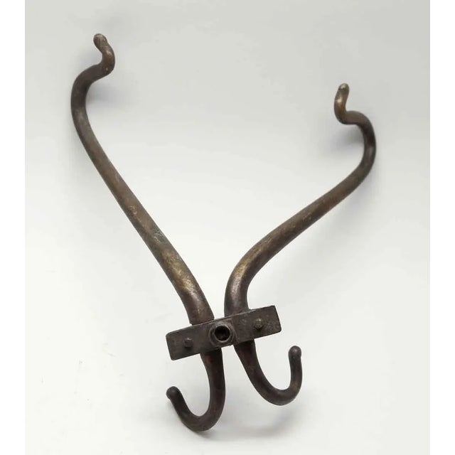 Mid 20th Century Bronze Dark Patina Hook For Sale - Image 4 of 4