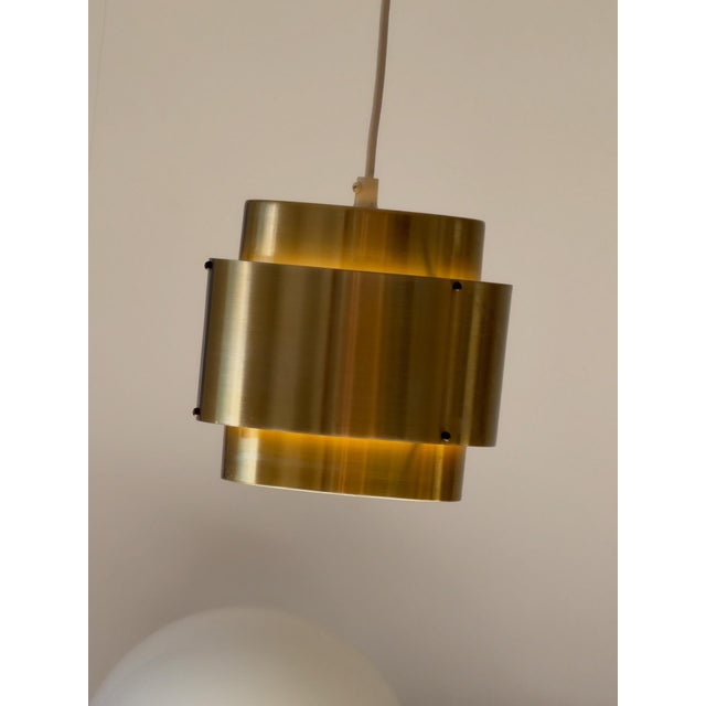 Mid-Century Modern Swedish Brass Pendant Lamp, 1970s For Sale - Image 16 of 16
