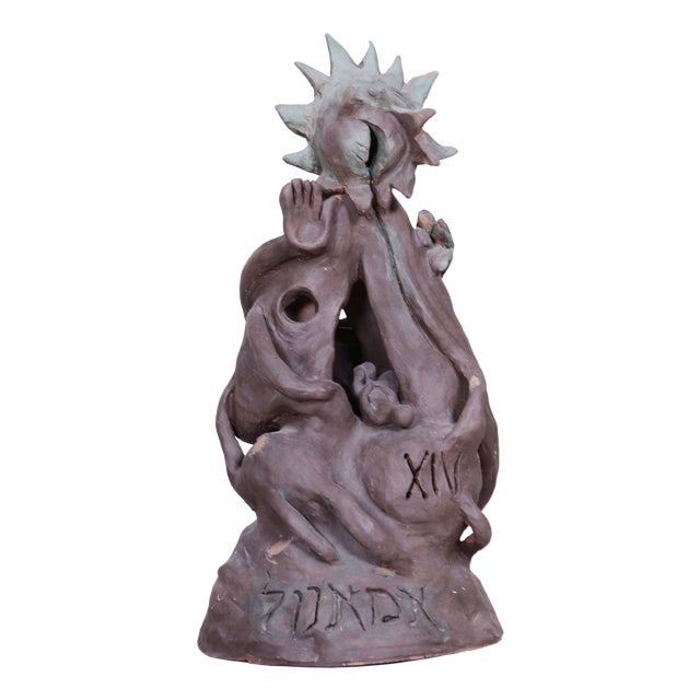Mid-Century Sculpture in Ceramic, 1950s For Sale