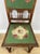 Green Antique French Oak Floral Upholstered Chairs, Set of 2 For Sale - Image 8 of 11