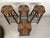 1950s Brutalist Stools in Wood and Straw, 1950s, Set of 4 For Sale - Image 5 of 15