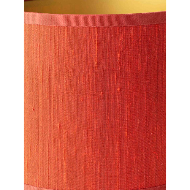 Imari Red Blue Gold Ceramic Table Lamps with Silk Shades from Royal Delft, 1970s, Set of 2 For Sale - Image 14 of 18
