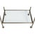 Metal French Hollywood Regency Style Mixed-Metal Rolling Drinks Trolley, Circa 1970) For Sale - Image 7 of 10