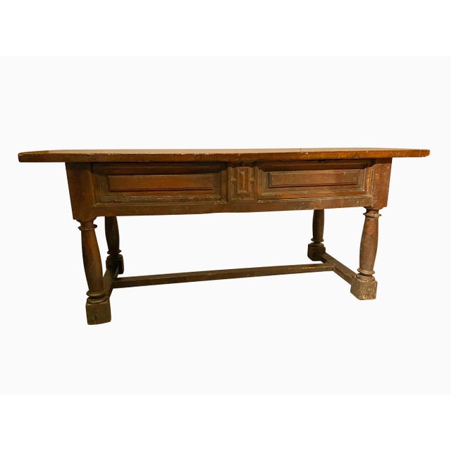 17th Century Spanish Baroque Walnut Table For Sale - Image 4 of 11