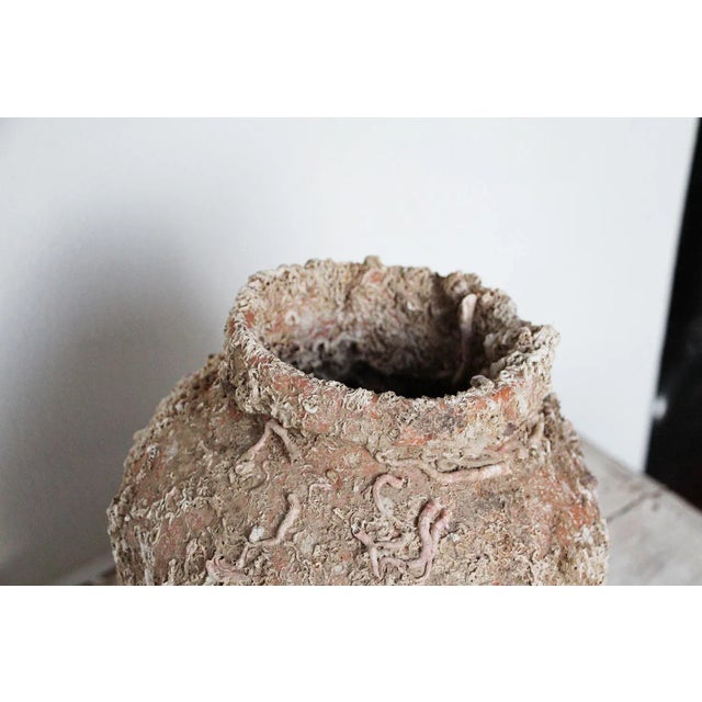 Ceramic 19th Century Antique Terracotta Octopus Trap Vase For Sale - Image 7 of 12