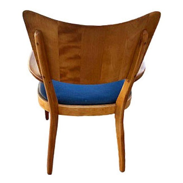 1950s Restored Mid-Century "Stingray" Birch Armchair Dining Chair Attributed to Heywood Wakefield For Sale - Image 5 of 6
