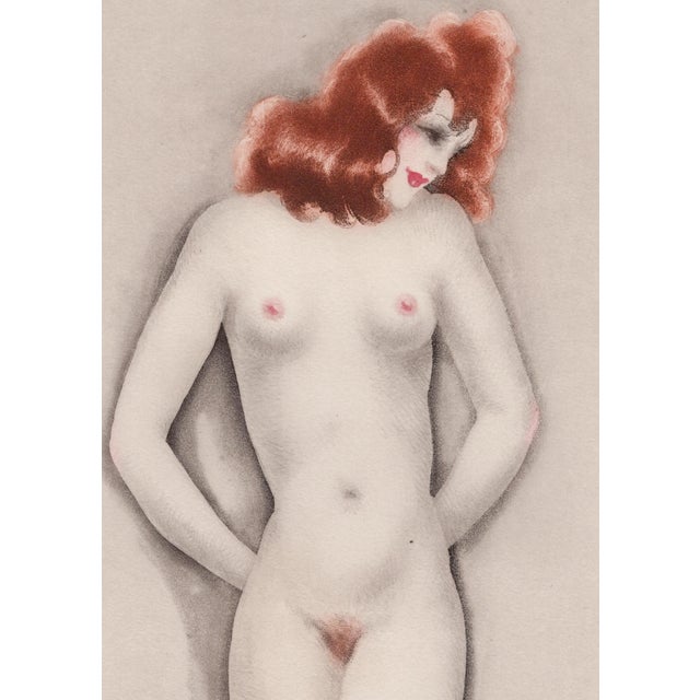 Louis Icart, Little Breasts from The Life of Breasts, Nude, Original Etching & Aquatint, 1945 For Sale - Image 3 of 7
