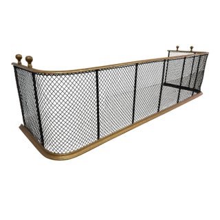 Victorian Brass Fireplace Screen, Early 20th Century. For Sale