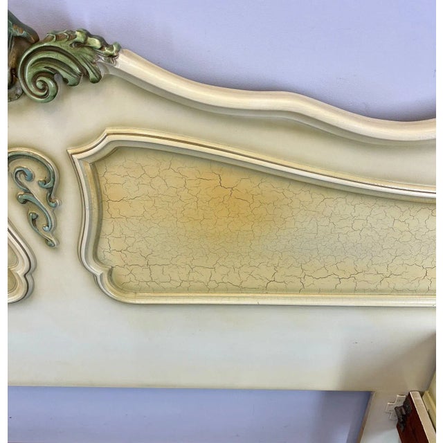 Vintage French Double Bed with Bedside Tables For Sale - Image 11 of 18