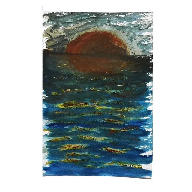 Fire, Original Watercolor Drawing by Antonietta Valente, 2020 For Sale - Image 3 of 3