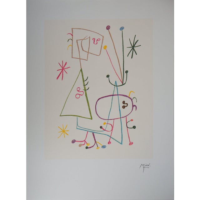 Joan Miro, Famille à l’étoile, Lithograph For Sale