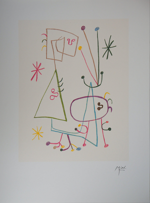 Joan Miro, Famille à l’étoile, Lithograph