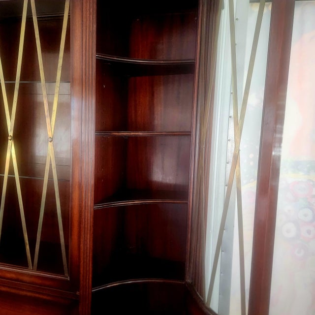 1930s Grosfeld House Grand Mahogany China Cabinet by Lorin Jackson, Attributed For Sale - Image 12 of 18