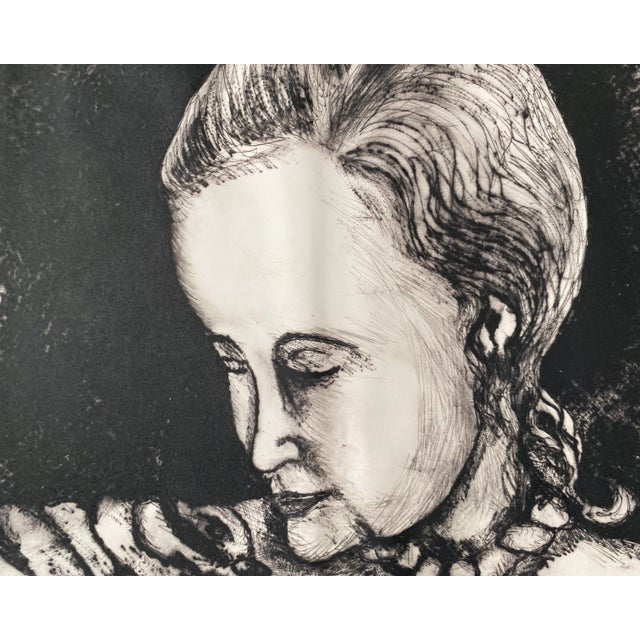 Figurative 1995 Smelling the Roses Etching by Nichols For Sale - Image 3 of 3