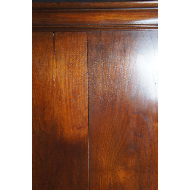 Antique 18th C. American Queen Anne Cherry Bonnet Top Highboy Chest Dresser For Sale - Image 13 of 16